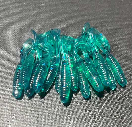 Ocean Mist- Curly Tail Grub 2"