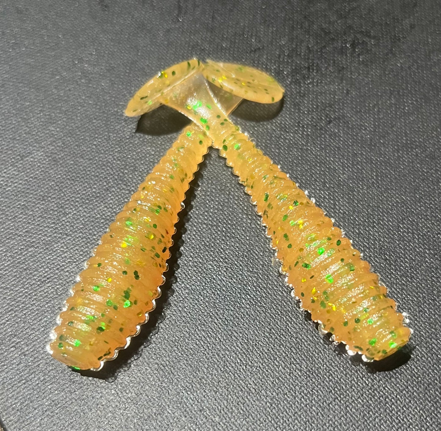 Emerald Orange- Ripper Paddle Tail 3.5"