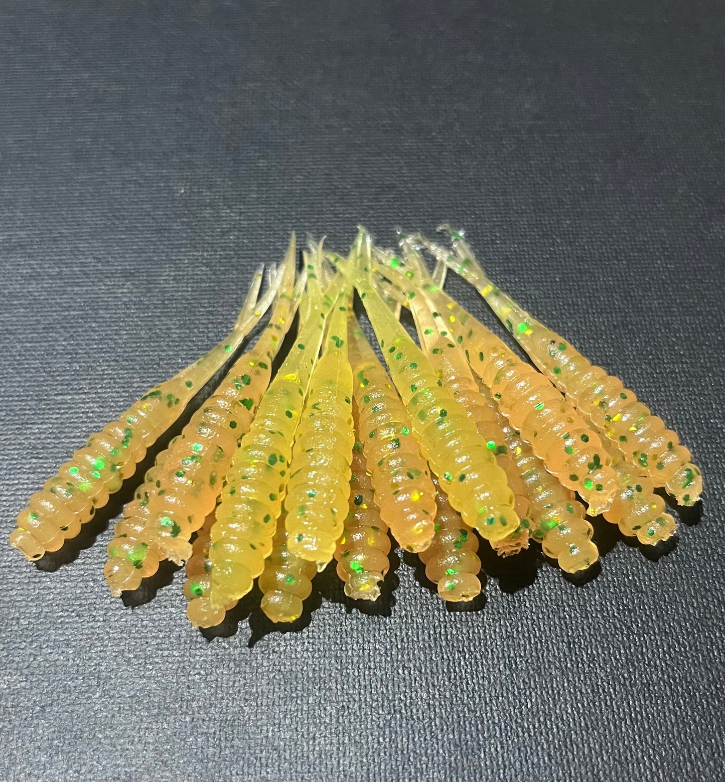 Emerald Orange- Fork Tail Grub 2.5"