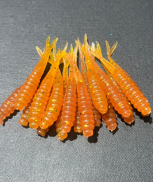 Golden Shimer- Fork Tail Grub 2.5"