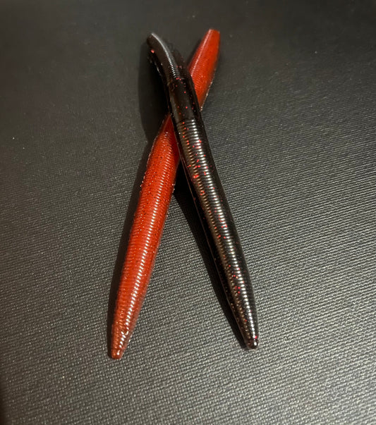 Black Widow- Stick Worm Laminate 5"