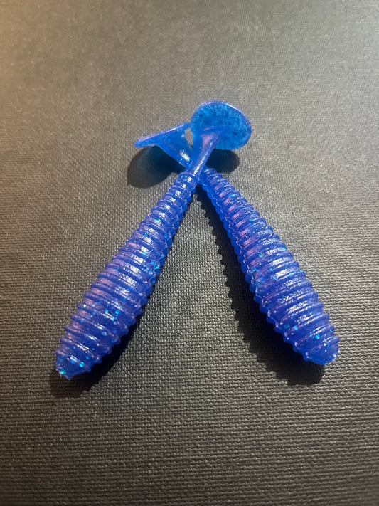 Sapphire- Ripper Paddle Tail 3.5"